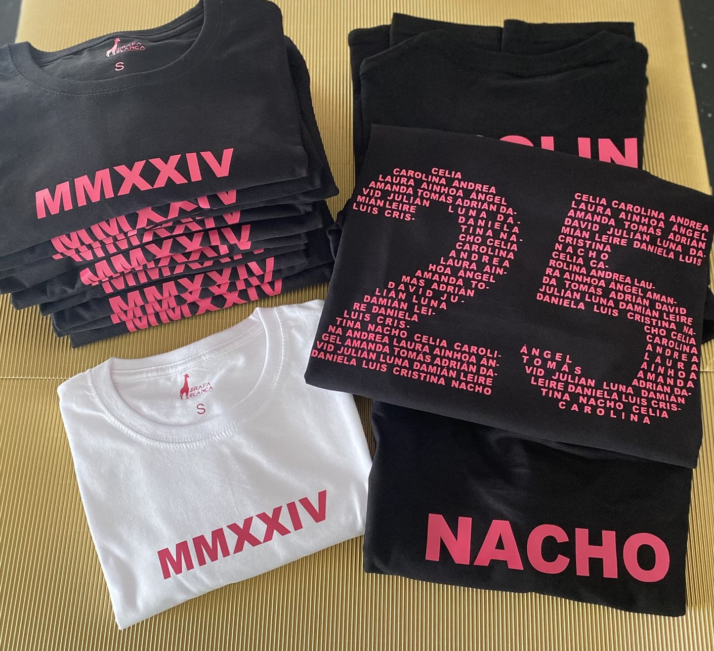 Camisetas de manga corta personalizadas