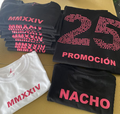 Camisetas de manga corta personalizadas