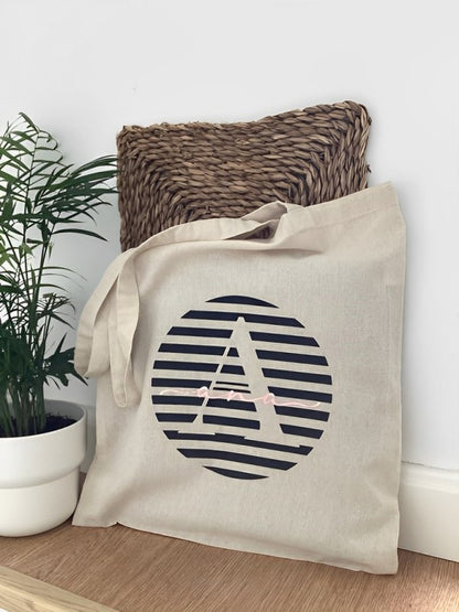 Totebag con inicial y nombre